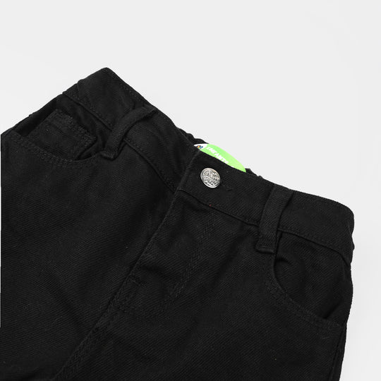 Infant Boys Denim Rigid Shorts Basic -BLACK