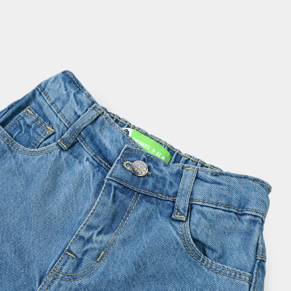 Infant Boys Denim Rigid Shorts Basic - Light Blue