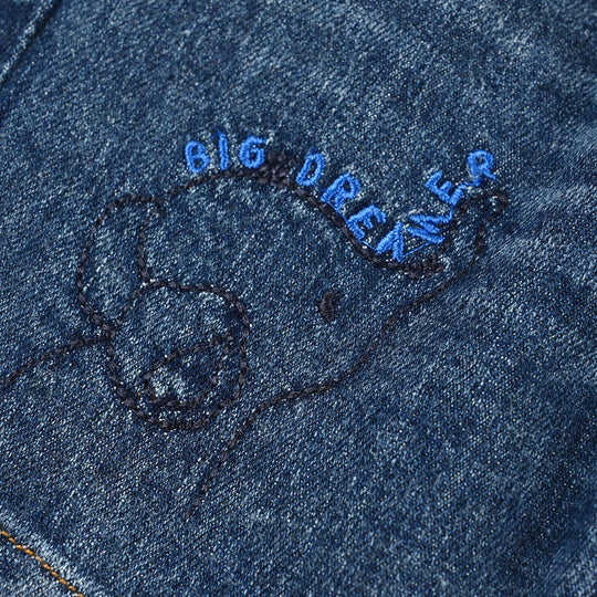 Infant Boys Denim Rigid Shorts (BIG DREAMER) - Mid Blue