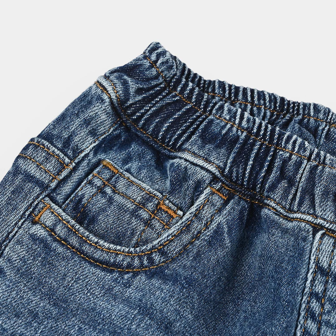 Infant Boys Denim Rigid Shorts (BIG DREAMER) - Mid Blue