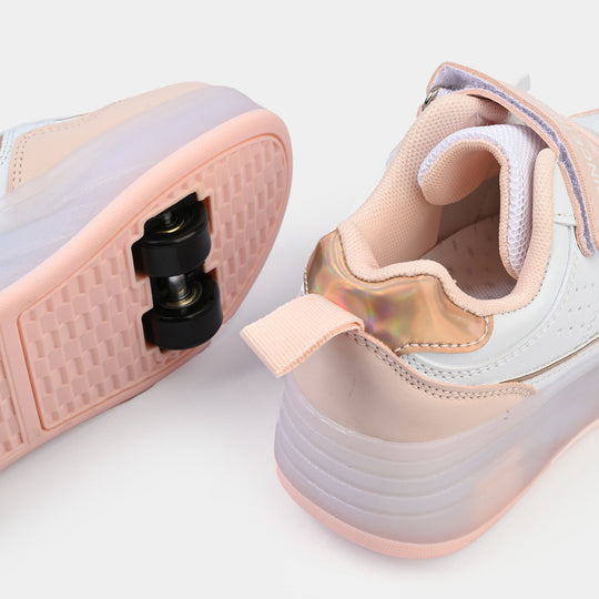 Roller Skate Walking Shoes (Four Wheels & Multi Lights)