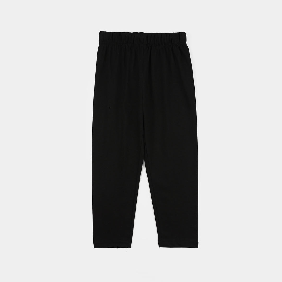Boys PC Jersey Night Suit - Jet Black