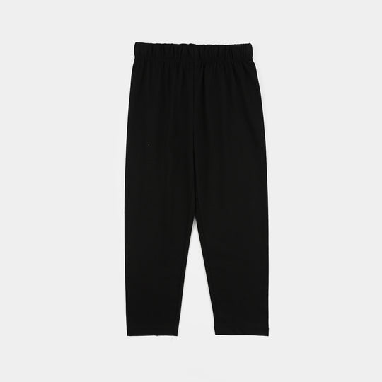 Boys PC Jersey Night Suit - Jet Black