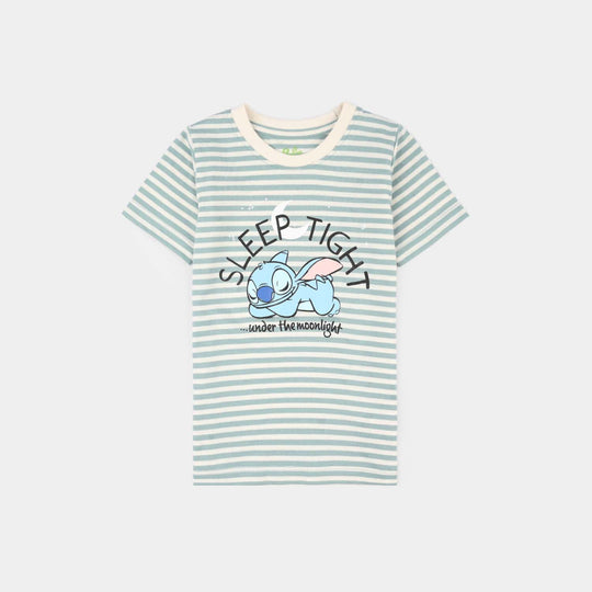 Infant Girls PC Jersey Night Suit (Sleep Tight)