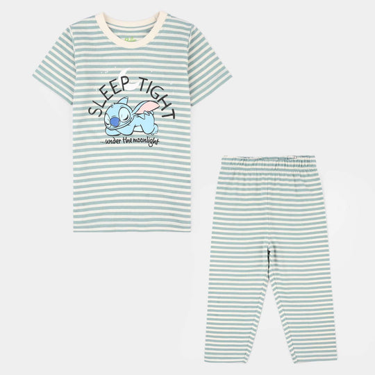 Infant Girls PC Jersey Night Suit (Sleep Tight)