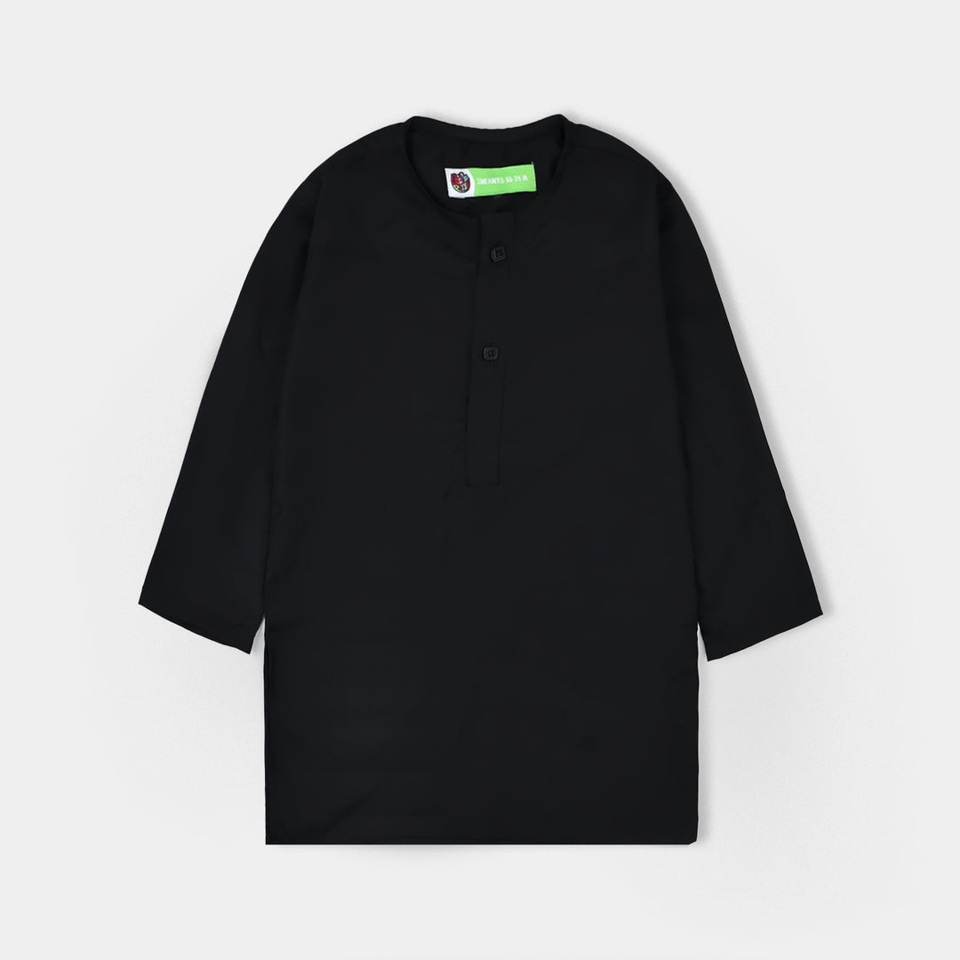 Infant Boys Poly Viscose 3 Piece Suit (Black Blended)