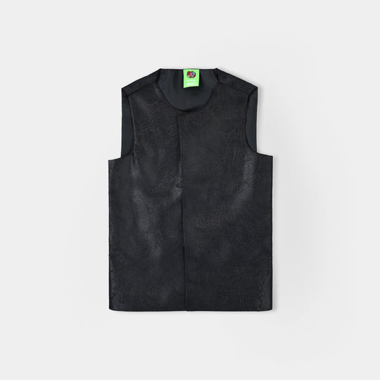 Infant Boys Poly Viscose 3 Piece Suit (Black Blended)