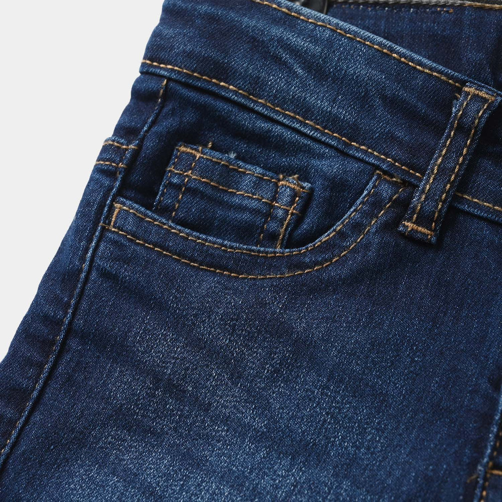 Boys Denim Viscose Pant Basic - Dark blue