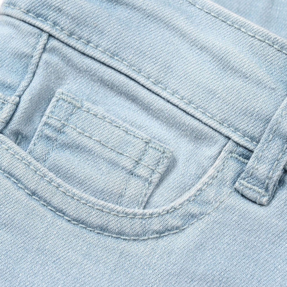 Boys Denim Viscose Pant Basic - Ice Blue