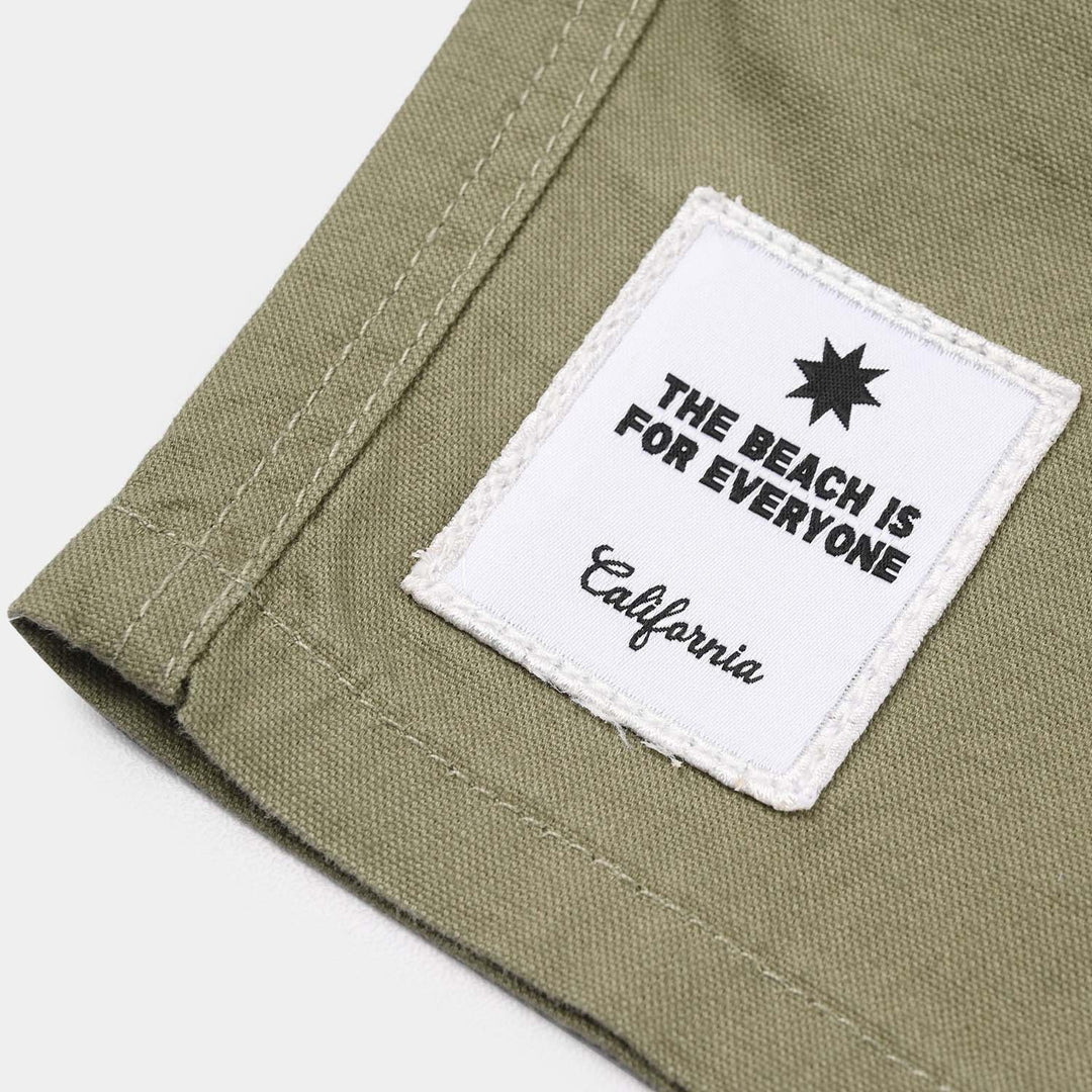 Boys Cotton Twill Shorts - Olive Green