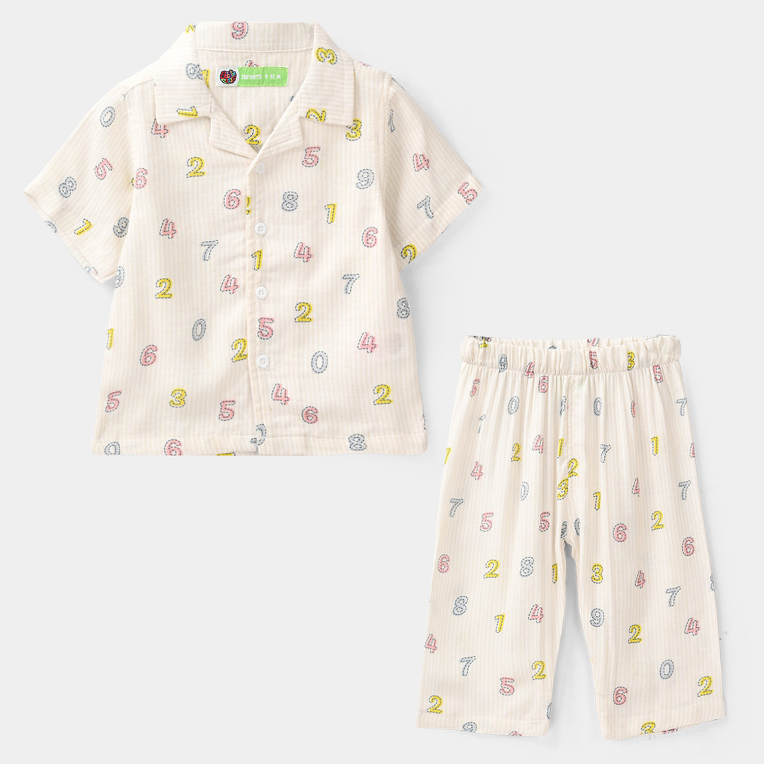 Infant Boys Viscose Nightwear - Off White