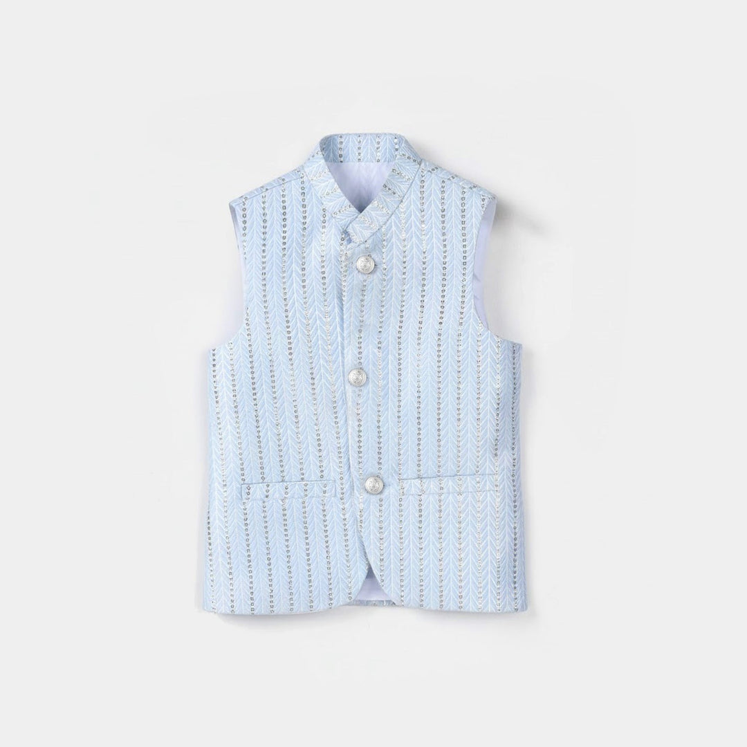 Infant Boys Poly Viscos Waistcoat - Blue