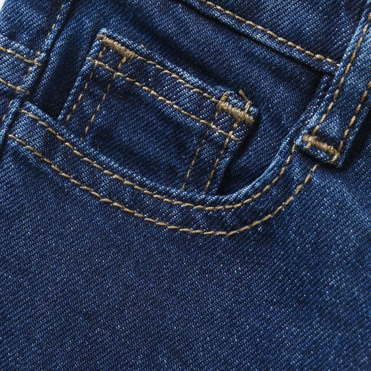 Infant Boys Denim Rigid Pants - Dark Blue