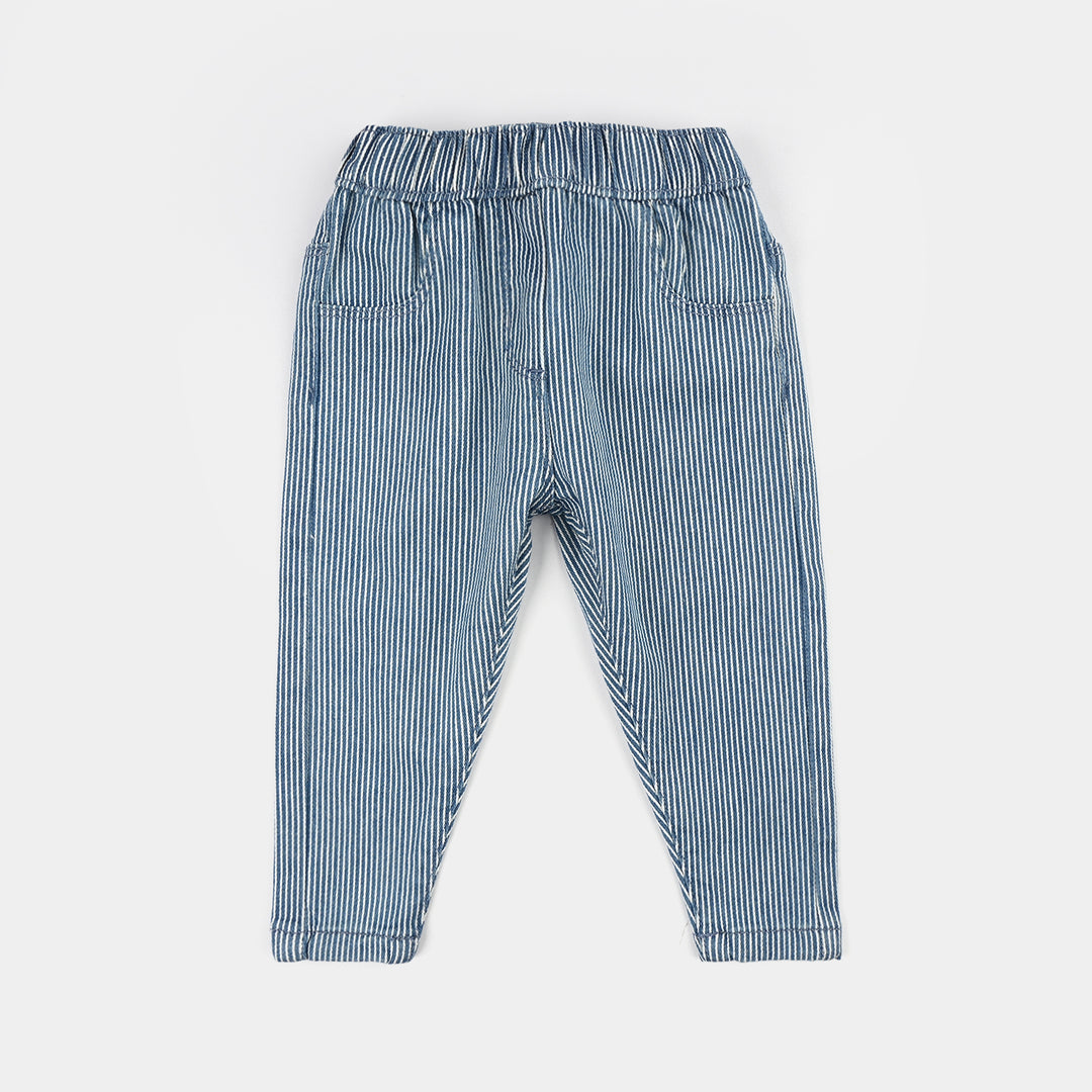 Infant Girls Denim Stretch Jeggings - Light Blue
