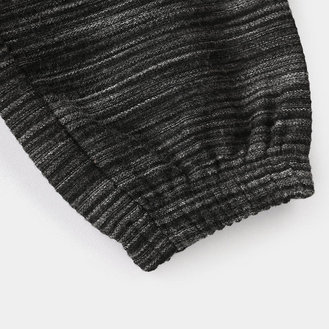 Boys Poly Cotton Jersey Pajama - Black