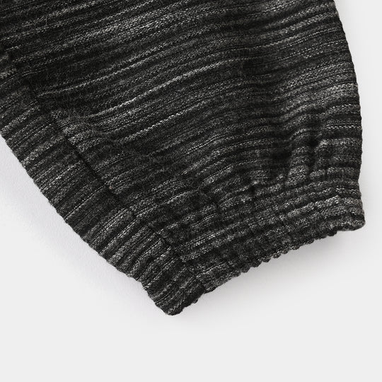 Boys Poly Cotton Jersey Pajama - Black