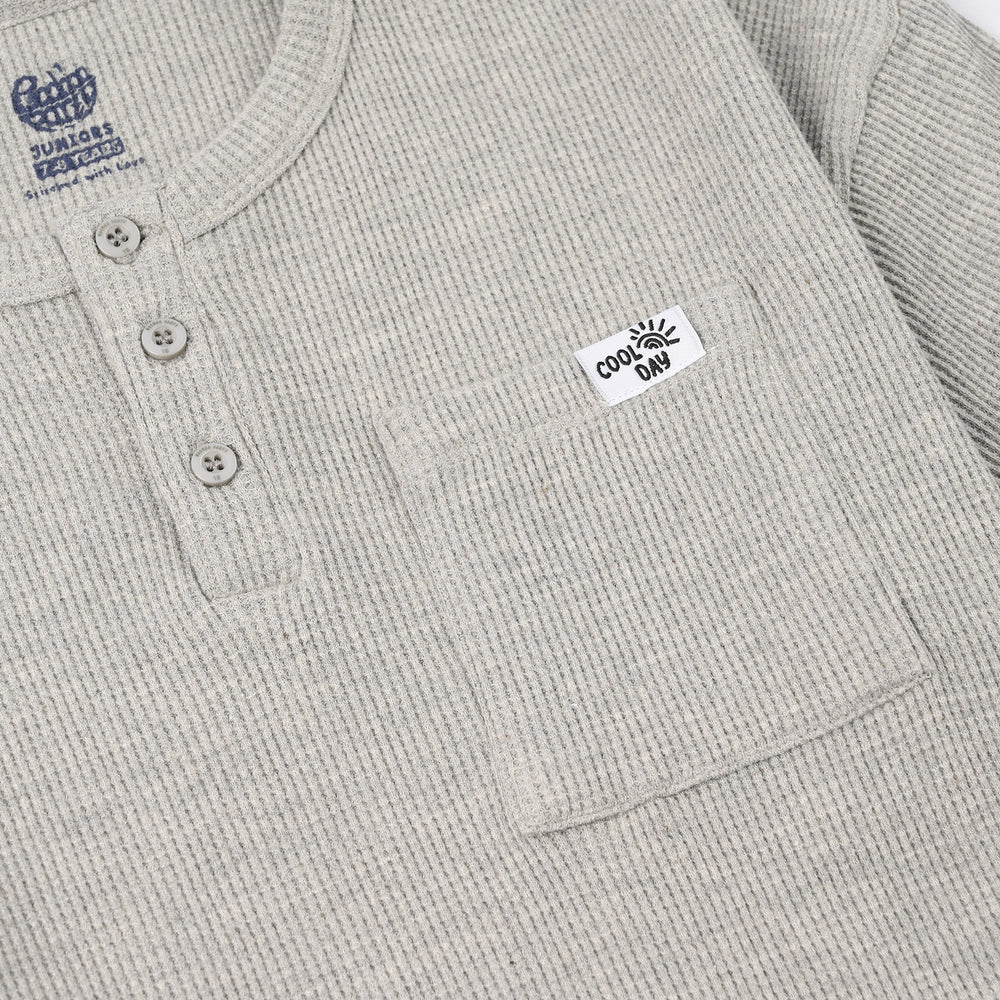 Boys Thermal T-Shirt (Cool Day) - Grey