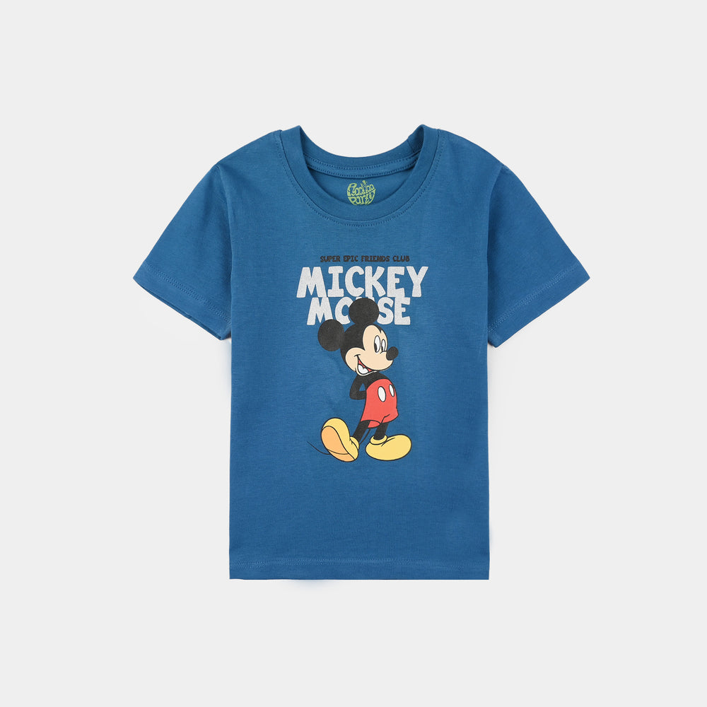 Infant Boys Jersey/Terry T-Shirt (Character) - Blue