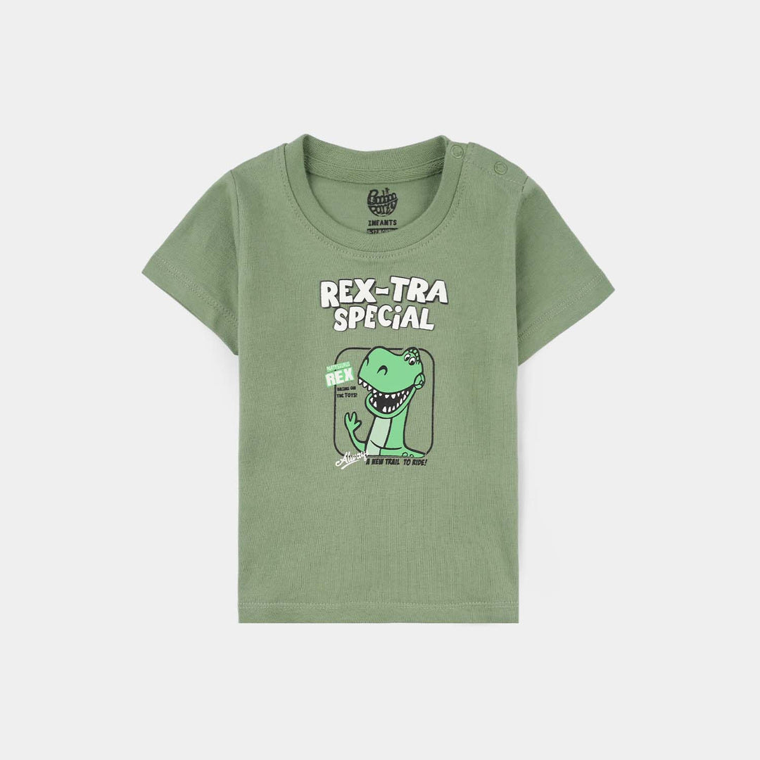 Infant Boys Jersey/Terry T-Shirt (Rex-Tra Special) - Lodestone Frost