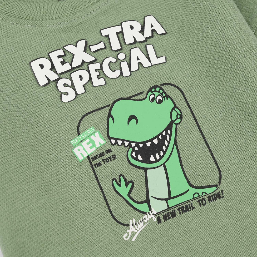 Infant Boys Jersey/Terry T-Shirt (Rex-Tra Special) - Lodestone Frost