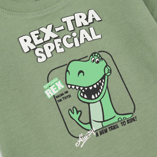 Infant Boys Jersey/Terry T-Shirt (Rex-Tra Special) - Lodestone Frost