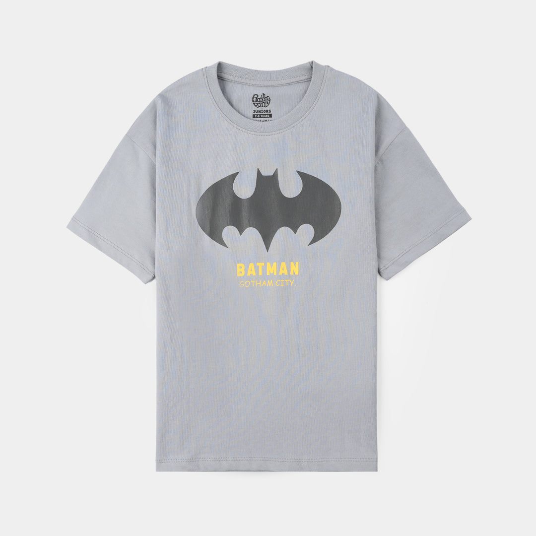 Boys Jersey/Terry T-Shirt - Grey