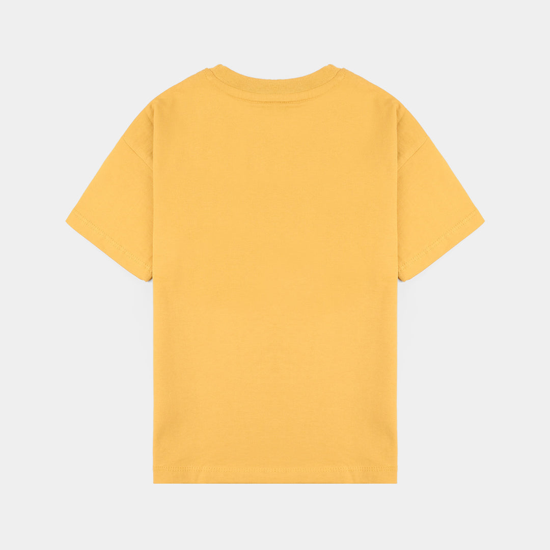 Boys Jersey/Terry T-Shirt (Boarding) – Yellow