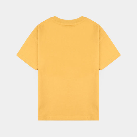 Boys Jersey/Terry T-Shirt (Boarding) – Yellow