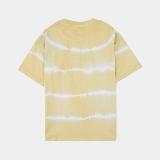 Boys Jersey/Terry T-Shirt (Tie & Dye) - Yellow