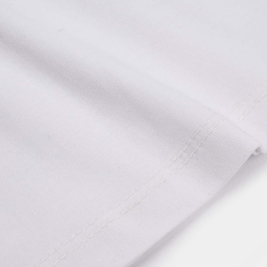 Infant Boys Jersey/Terry T-Shirt - White