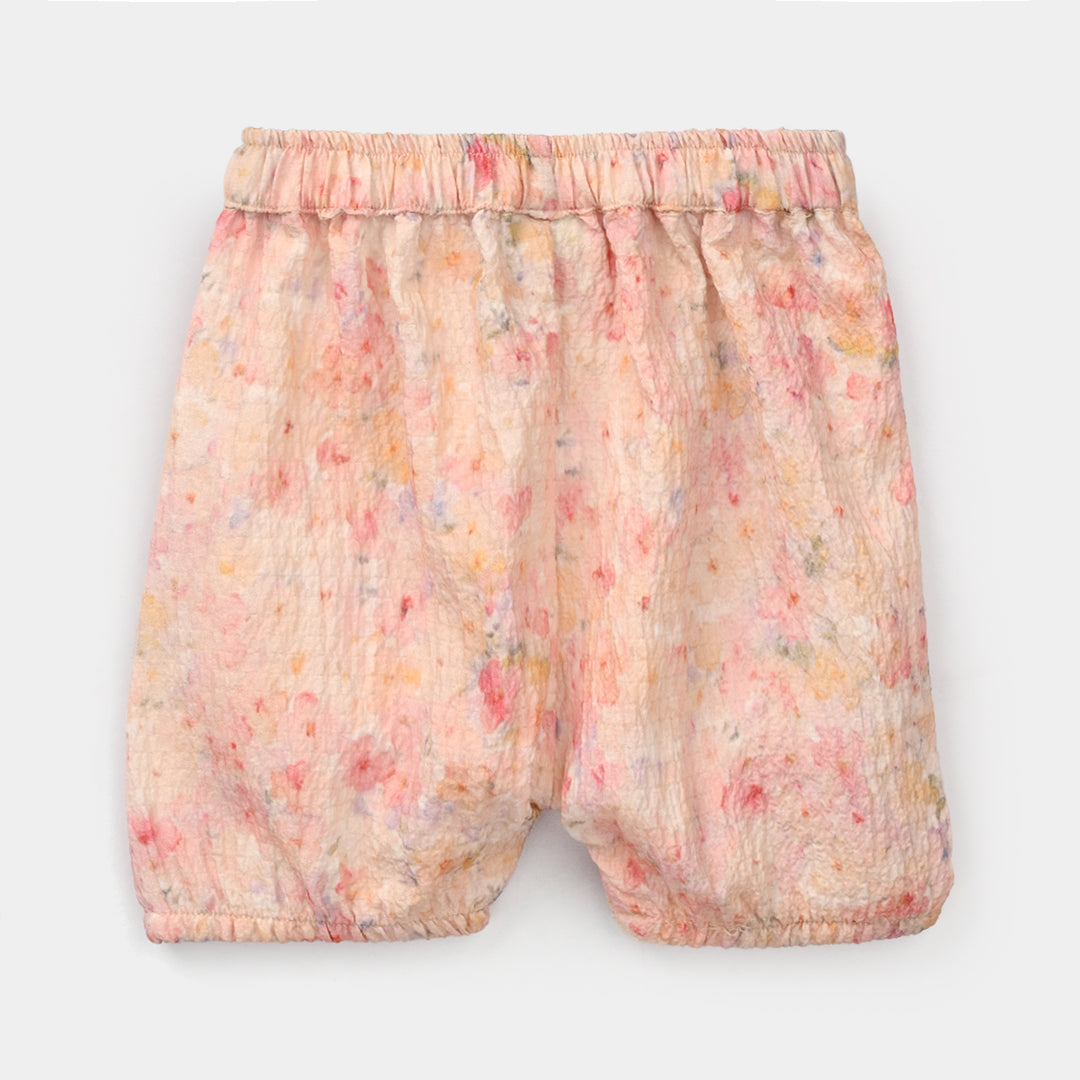 Infant Girls Poly Crinkle 2 Pc Suit - Multi