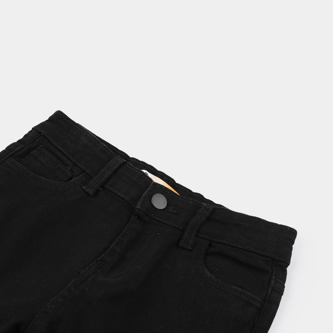 Boys Denim Stretch Shorts Basic - Black