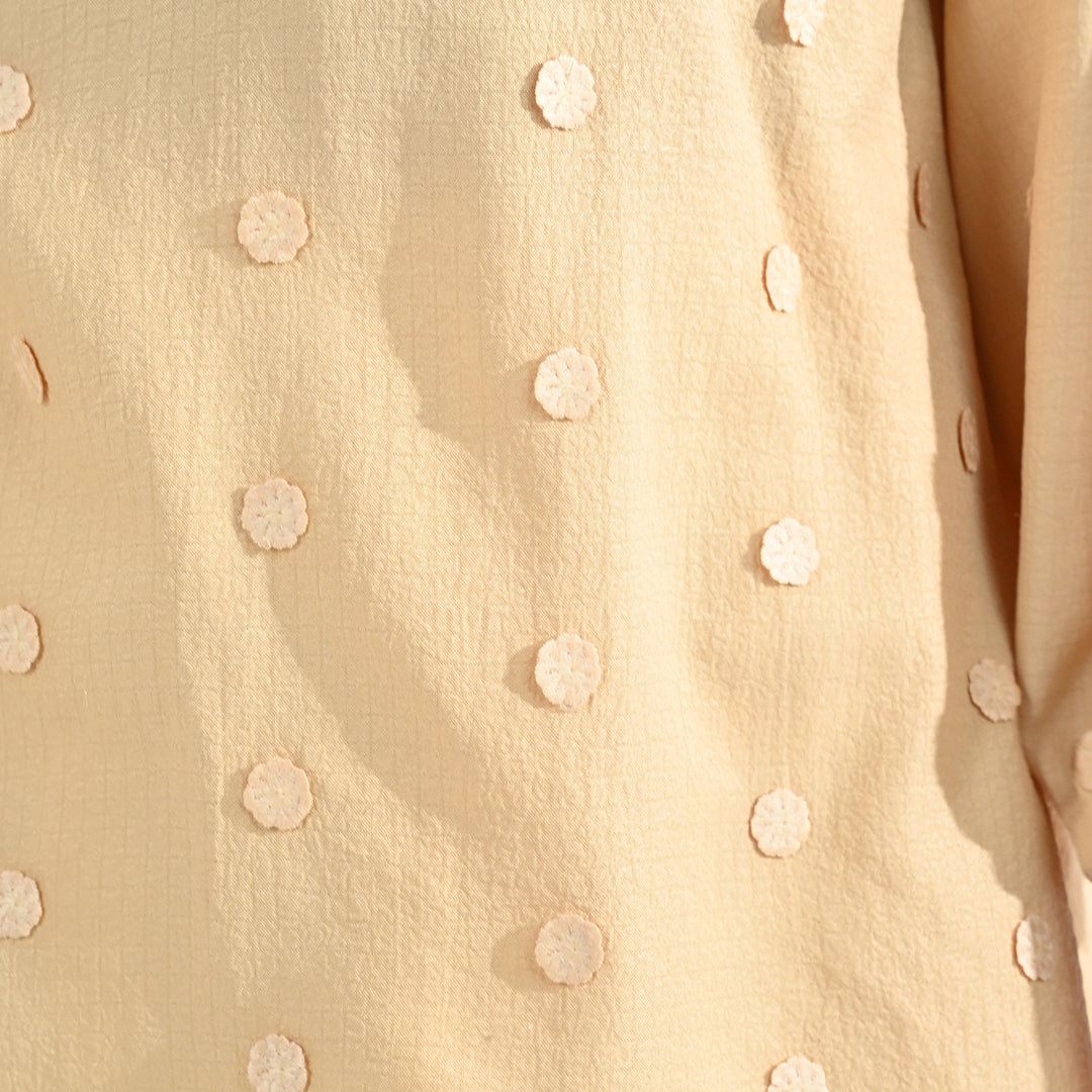 Girls Poly Crinkle Top (Fairy) – Yellow