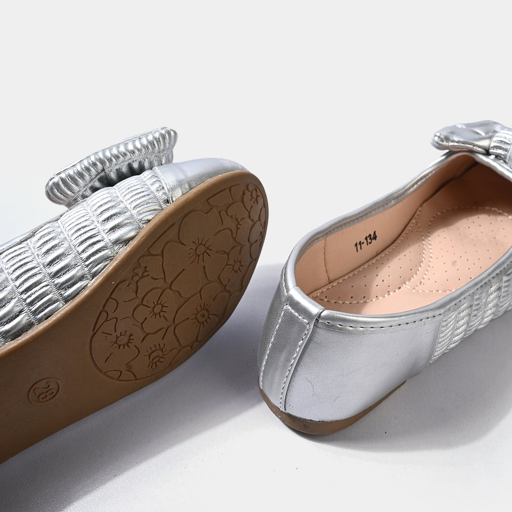Girls Pumps 11-134-SILVER