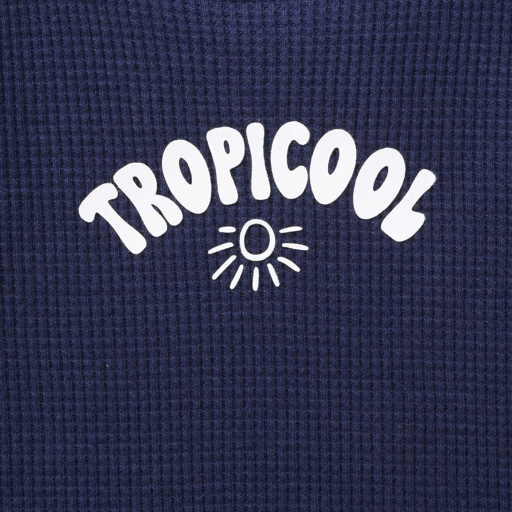 Infant Boys Thermal Sando (Tropicool) - Navy Blue