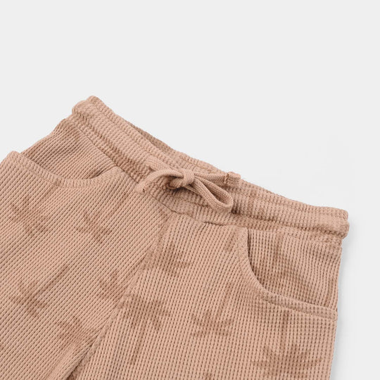 Boys Thermal Shorts (Palm Tree) - Brown