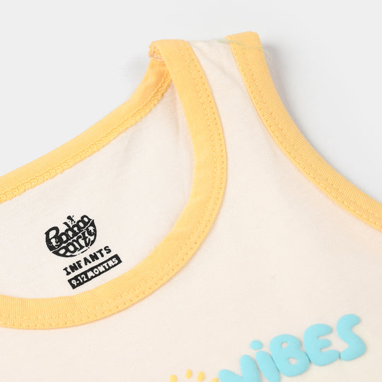 Infant Boys Jersey/Terry Sando (Surf Vibes) - Off White
