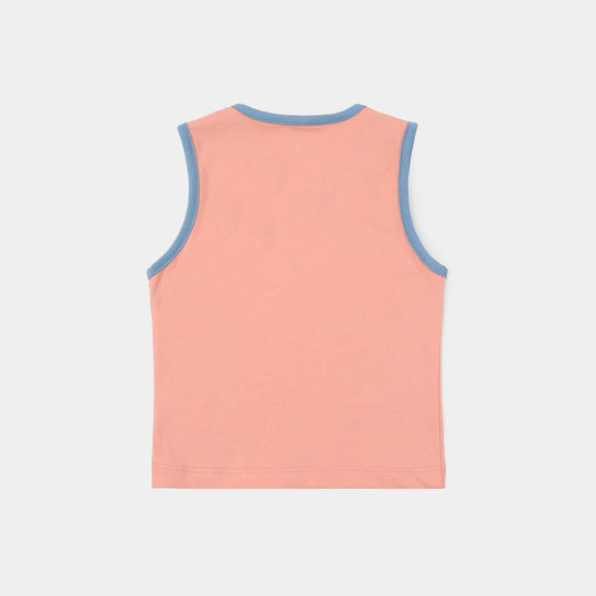 Infant Boys Jersey/Terry Sando (Stitch) - Peach