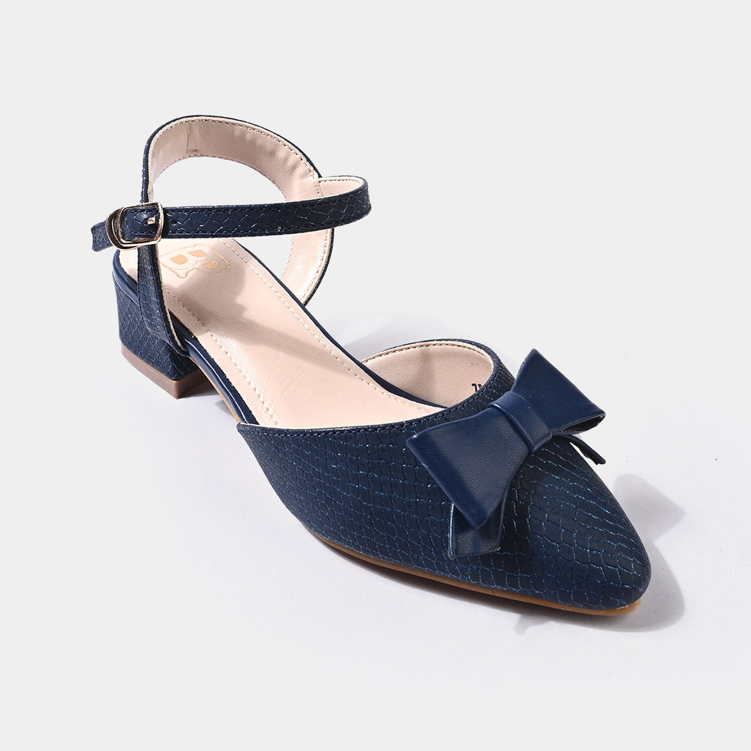 Girls Pumps Heels ZP-123-NAVY