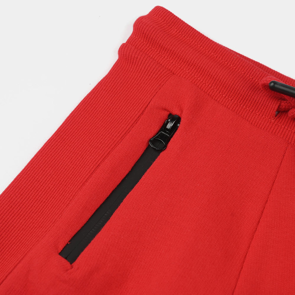 Boys Jersey/Terry Shorts (Have Fun) - Red