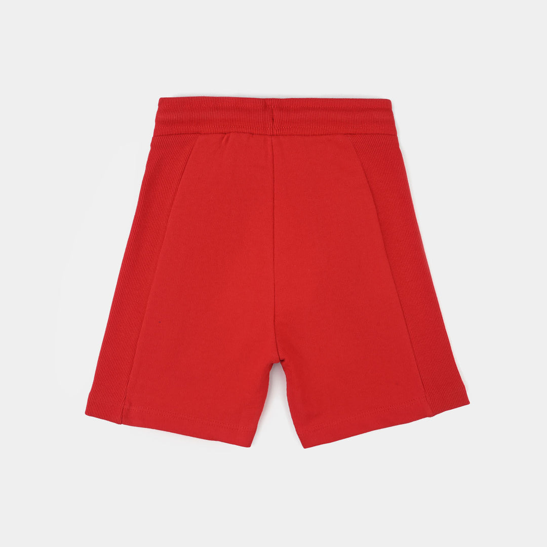 Boys Jersey/Terry Shorts (Have Fun) - Red