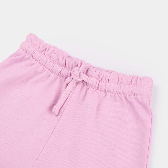 Infant Girls Jersey Terry Shorts (Basic) - Pink