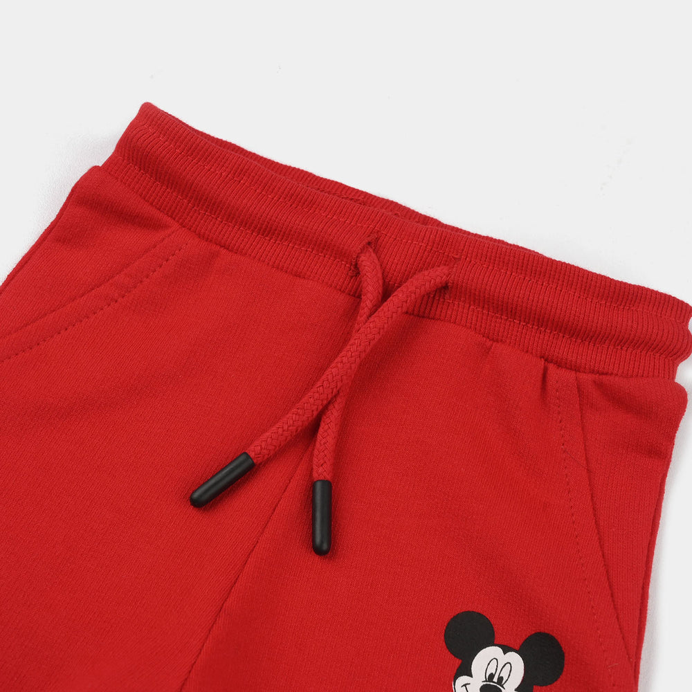 Infant Boys Jersey/Terry Shorts - Red