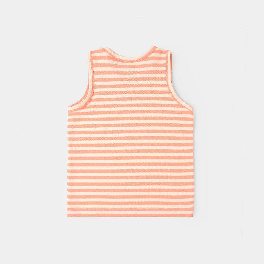 Infant Boys Jumbo Pique Sando Elephant - Rust