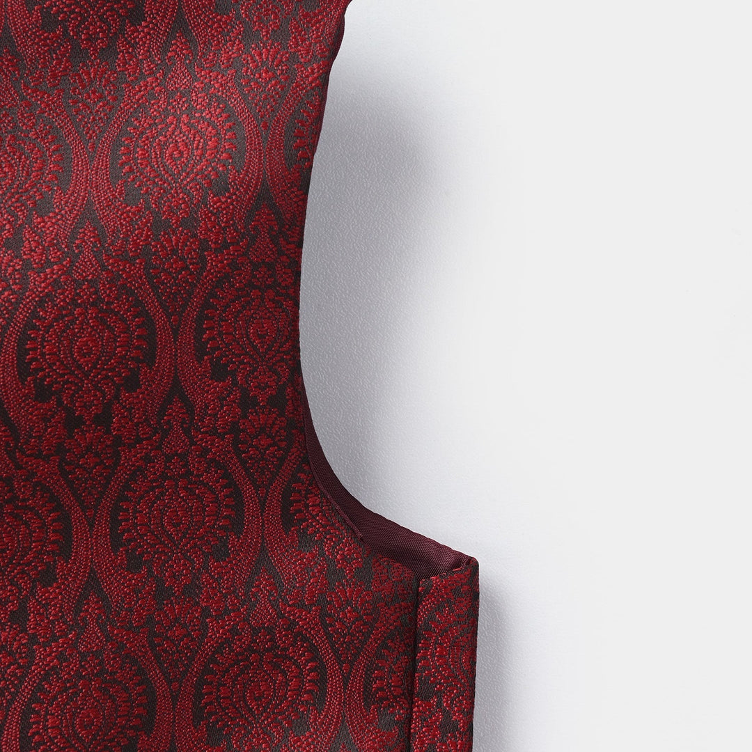 Infant Boys Poly Viscos Waistcoat - Red