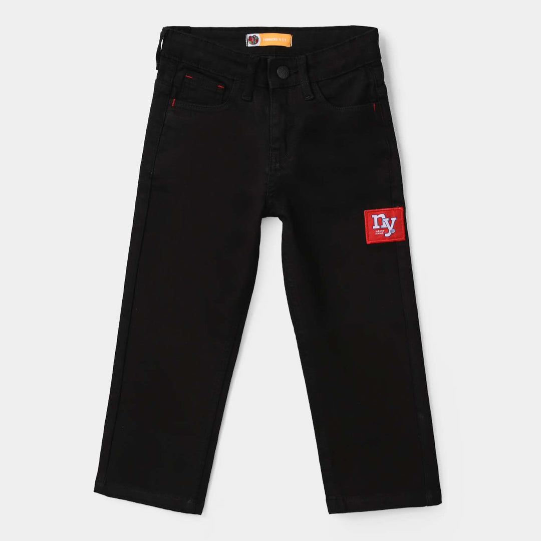 Boys Denim Stretch Pant – Black