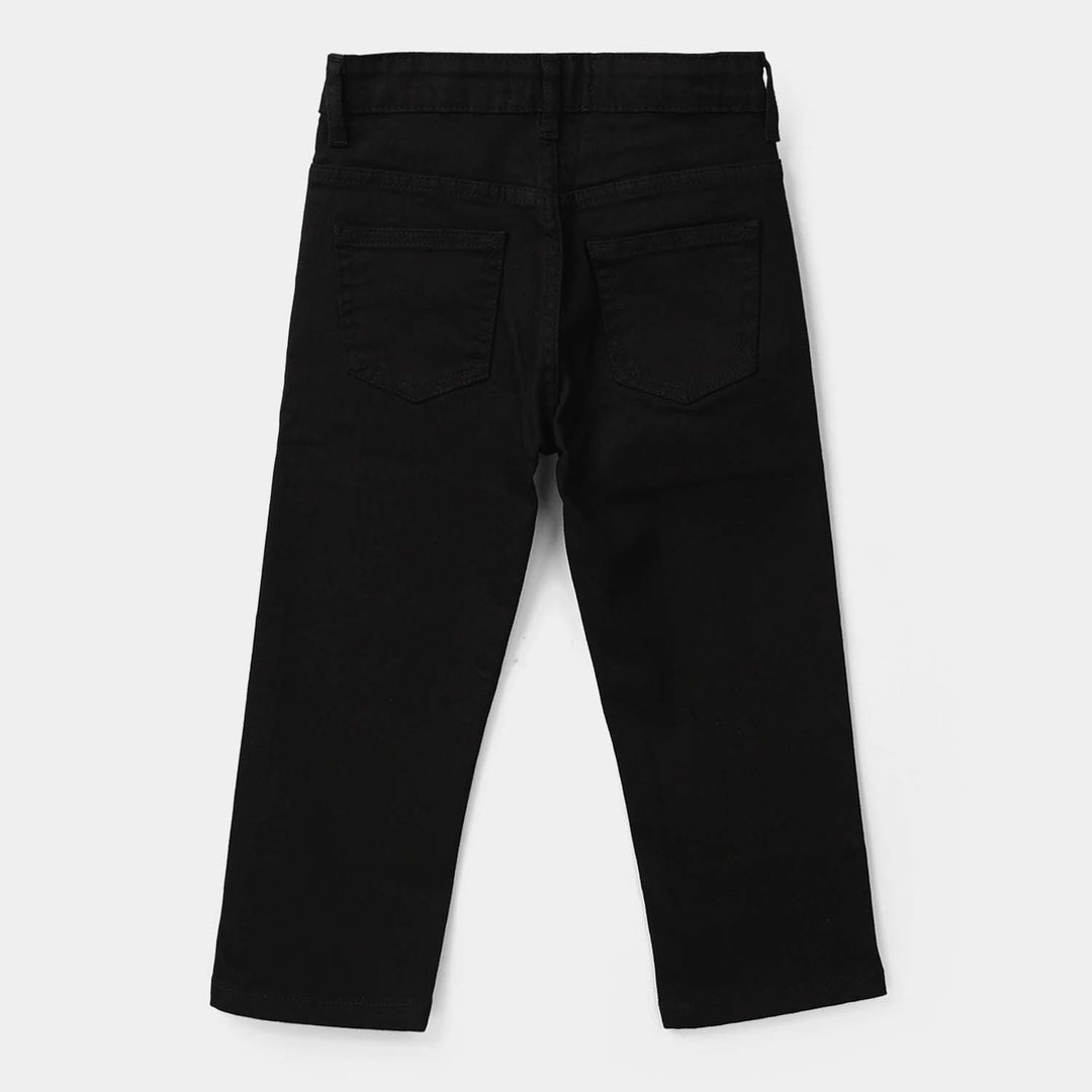 Boys Denim Stretch Pant – Black