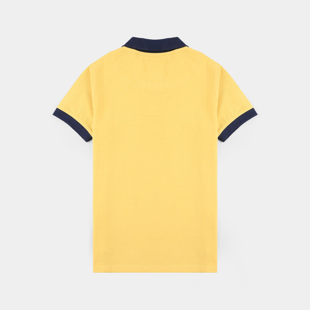 Boys Cotton PK Polo (Champion) - Yellow