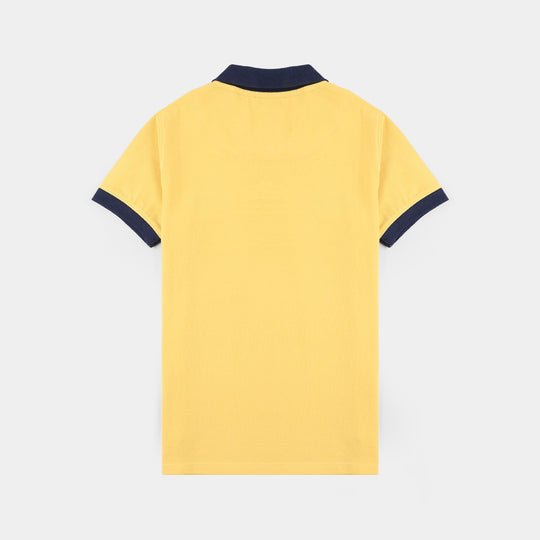 Boys Cotton PK Polo (Champion) - Yellow