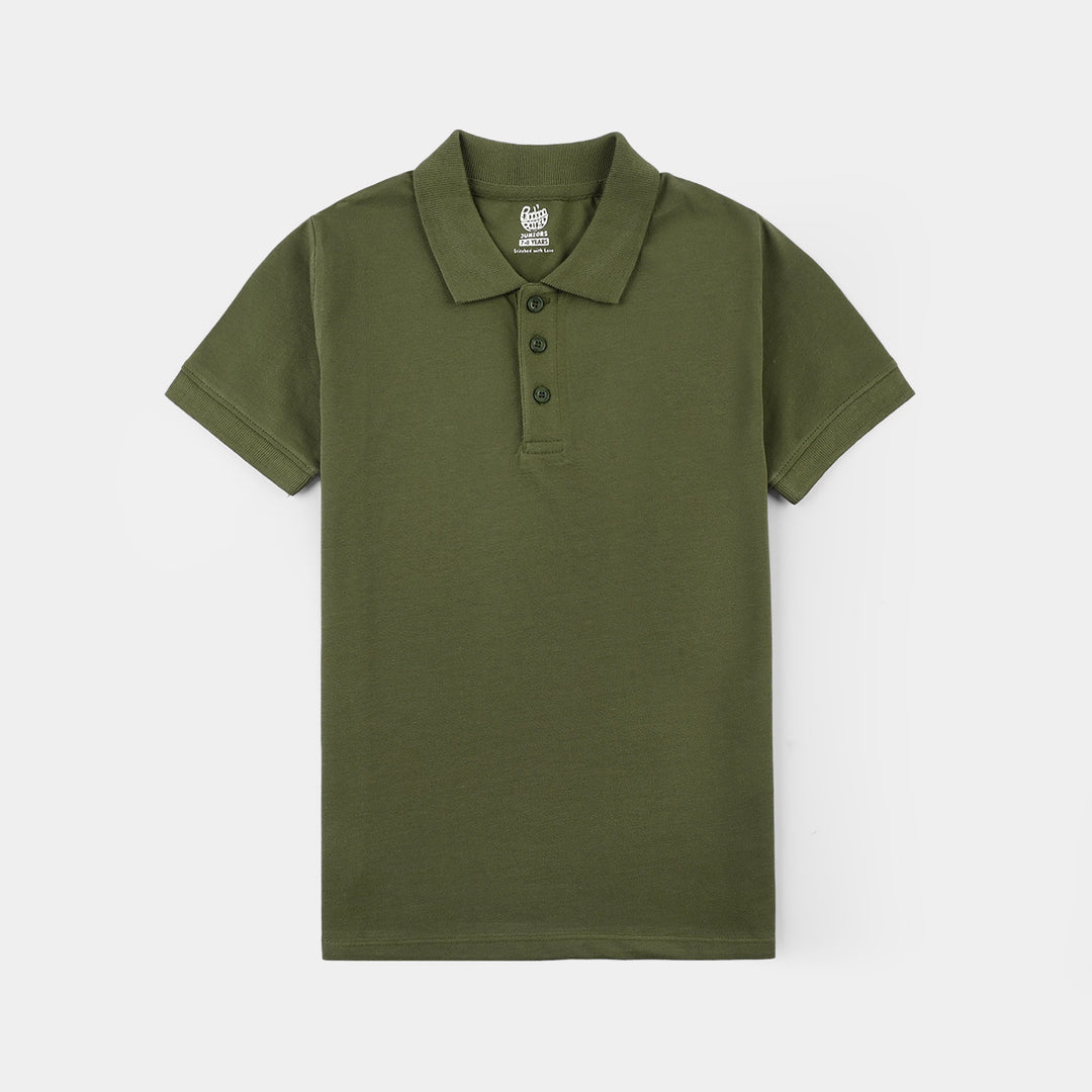 Boys Cotton PK Polo (Basic) – Green
